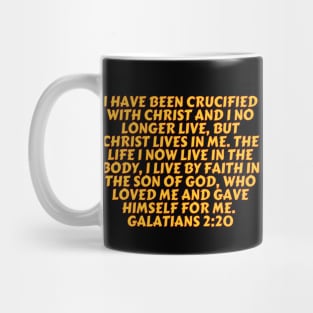 Bible Verse Galatians 2:20 Mug